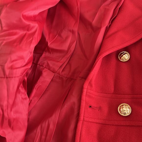 GRACE KARIN Women Lapel Double-Breasted Trench Coat Jacket Teal Red XL / New!! - Picture 12 of 16